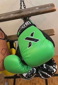 Green Leather Boxing Gloves